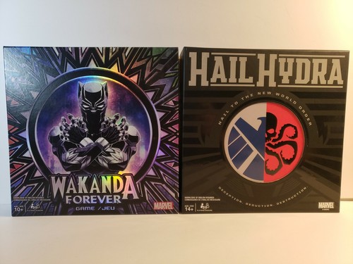 Hail Hydra and Wakanda Forever Marvel Hero Board Games Both are Brand New 