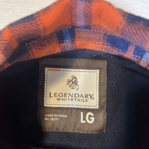 legendary whitetails orage flannel Size Large - Picture 3 of 10