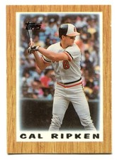 1987 Topps Major League Leaders Minis #40 Cal Ripken - Baltimore Orioles