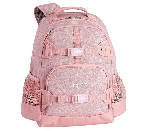 Pottery barn School glitter BACKPACK LARGE Disney+LUNCH box travel princess girl - Picture 2 of 23