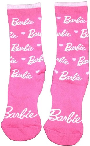 Barbie Wellie Socks Girls 2 Sizes welly socks - Picture 2 of 2