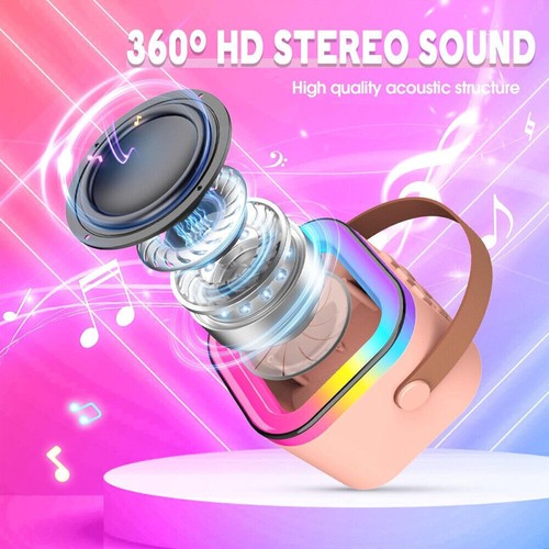 Kids Mini Karaoke Machine, Portable Karaoke Speaker With 2 Wireless Microphones - Picture 13 of 21