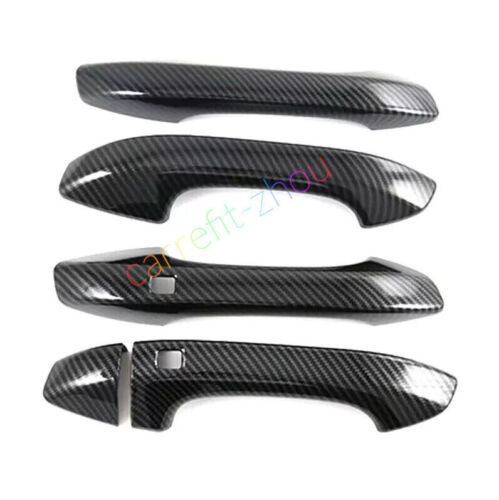 Cubierta protectora de moldura de manija de puerta de coche ABS de fibra de carbono para KIA SELTOS 2020-2024 - Imagen 21 de 28