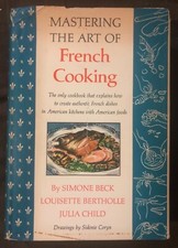 MASTERING THE ART OF FRENCH COOKING by Julia Child - 1961 Edition HC/DJ TOP COPY