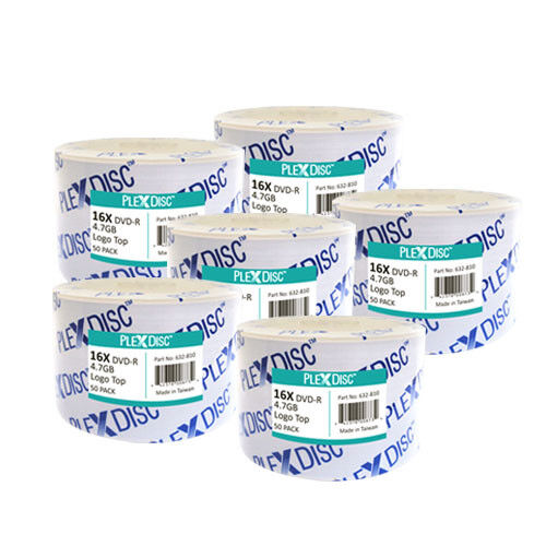 300 PC PlexDisc 16X 4.7 GB DVD-R Logo Top Disc Blank Media 632-810 300 PC PlexDisc 16X 4.7 GB DVD-R Logo Top Disc Blank Media 632-810