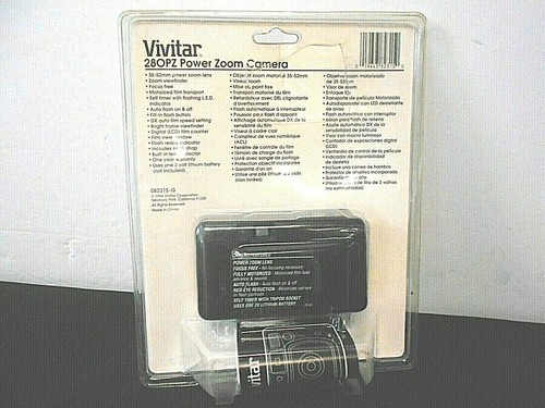 Vivitar 28OPZ Power Zoom 35 mm film Camera w/built in flash - Picture 3 of 4