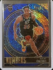 Isaac Okoro - 2020-21 Panini Select - Blue Shimmer Prizm - Numbers #25