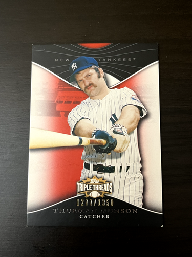 Thruman Munson 2009 Triple Threads Red /1350 #65 New York Yankees Legend SP - Bild 1 von 2