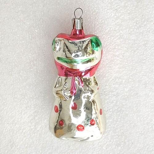 Old Antique Vintage Glass Christmas X-mas USSR Ornament Fir-tree Decoration Frog - Picture 1 of 5