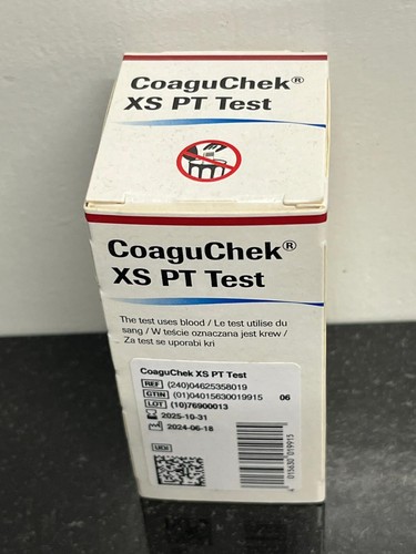 CoaguChek xs pt Test strips 1x24 Expire 31/10/2025