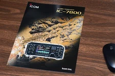 BROCHURE WITH FREE USA SHIPPING: ICOM IC-7800 HF/50Mhz TRANSCEIVER