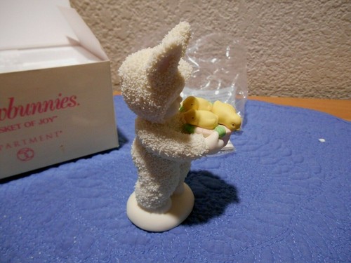 Snowbunnies A Basket of Joy Department 56 - Imagen 4 de 7
