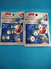  2 packsVintage MCM 1950s Prims Cover-Your-Own SolidBrass Buttonsnapp 032-36-7/8