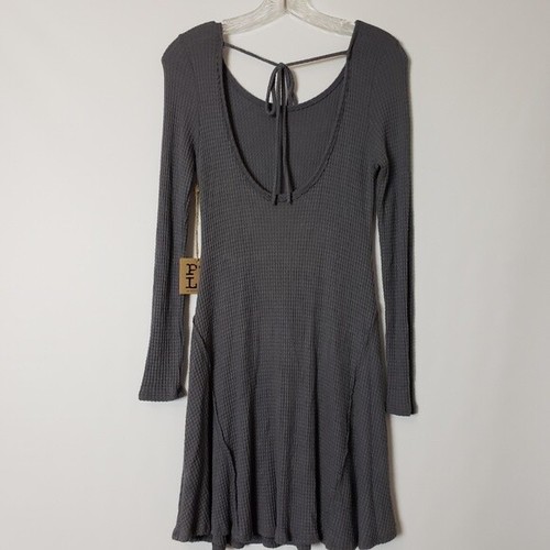PPlaclothing Thermo Tunika Kleid neu mit Etikett Einzelhandel $ 64 klein grau Mini Midi Kleid - Bild 2 von 12