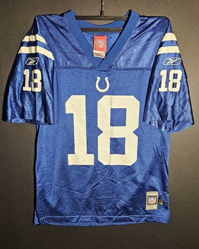 Peyton Manning Vintage Größe JUNGEN - Large Colts Reebok 2003 NFL Football Trikot