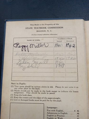 Vintage 1938 GROWTH IN ENGLISH Neville Kelly Thorp Rand McNally Co. - Bild 2 von 9