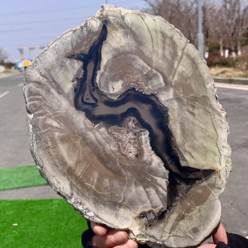 1.48LB Natural volcanic rock agate slice carving quartz crystal polishing - Picture 18 of 24