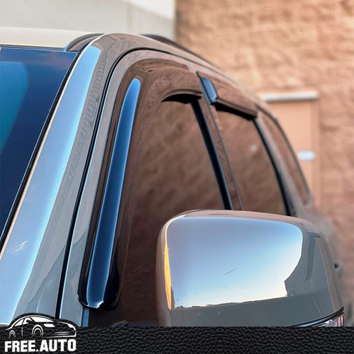 Juego de 4 piezas de protector deflector de lluvia sol ventilación visera ventana Dodge Durango 11-25 - Imagen 4 de 10