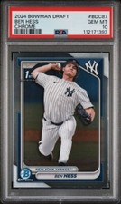 2024 BOWMAN DRAFT BEN HESS CHROME 1st PROSPECT🔥PSA 10🔥POP 4🔥