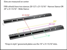 Reese Base Rails for 5th Wheel Trailer Hitches for 11-19 silverado sierra 2500HD