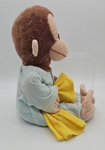 Universal Studios Gund Curious George Pajamas Blanket Plush Stuffed Animal 16” - Picture 3 of 9