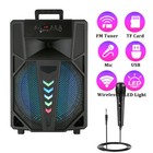 15 INCH Portable Party Bluetooth Speaker with MIC/Remote USB/TF/AUX/FM Radio/TWS