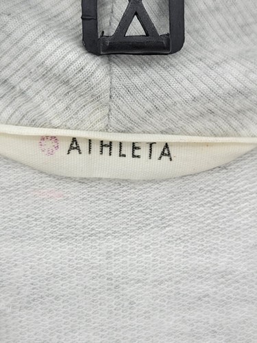 Cárdigan Suéter Athleta Mujer Pequeño Gris Cascada Frente Abierto Atletismo - Imagen 4 de 8