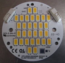 Delfield P# 2194826 Round LED 840/20230201 DFD-5 94V-0 New Surplus     H5