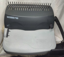GNC DOCUBIND BINDING MACHINE MODEL: P100 COMBINATION HOLE PUNCH & BINDING IN ONE