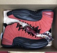 JORDAN RETRO XII 12 REVERSE FLU GAME BLACK RED BRED PLAYOFFS TAXI SZ 8