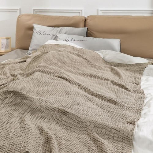 Thickened Tassel Knitted Blanket Nordic Plush Blanket Winter - Picture 8 of 16