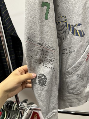 Polo Ralph Lauren Oxford Club 2 Hoodie Sweatshirt Graffiti - Picture 4 of 11