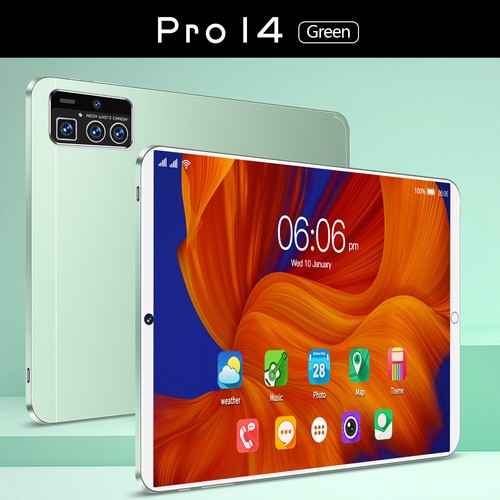 2025 10'' Tablet PC Pro14 Android 12 8+128GB 8000mAh 10 Core Wifi Dual Camera - Picture 7 of 23