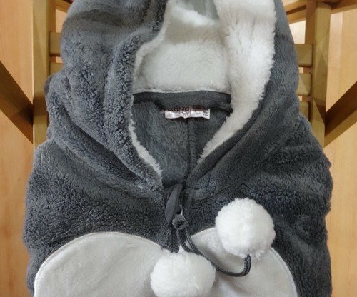 Luxurious Indulgent Supersoft Fleece Hooded All In One Jumpsuit Lounge Nightwear - Picture 2 of 4