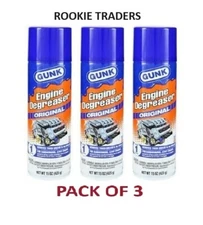 Gunk EB1 Engine Brite Original Heavy Duty Engine Degreaser Can 15oz, 3 Pack