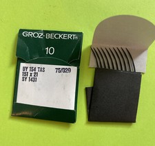 *NOS* UY 154 TAS 75/029 GROZ-BECKERT SEWING NEEDLE (PK. OF 10) 