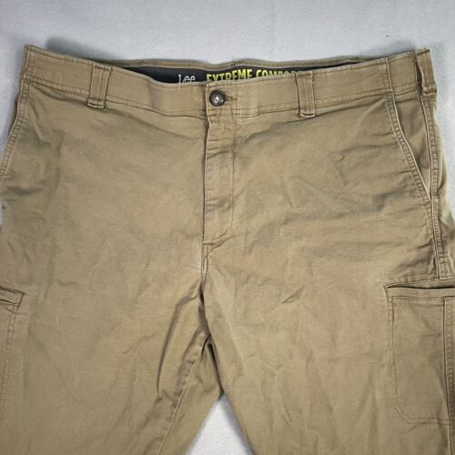 Lee Extreme Comfort Jean Men 42W 27L Beige Straight Leg - Picture 2 of 9