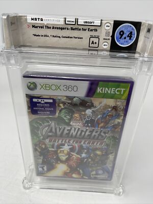 Marvel Avengers Battle for Earth Xbox 360 New Sealed Graded WATA 9.4 A+