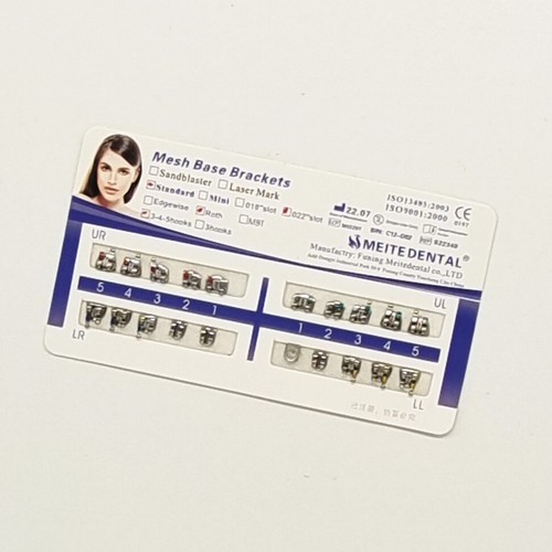 Dental Orthodontic Brackets Braces Standard Roth .022 Hooks 3-4-5 - Picture 3 of 12
