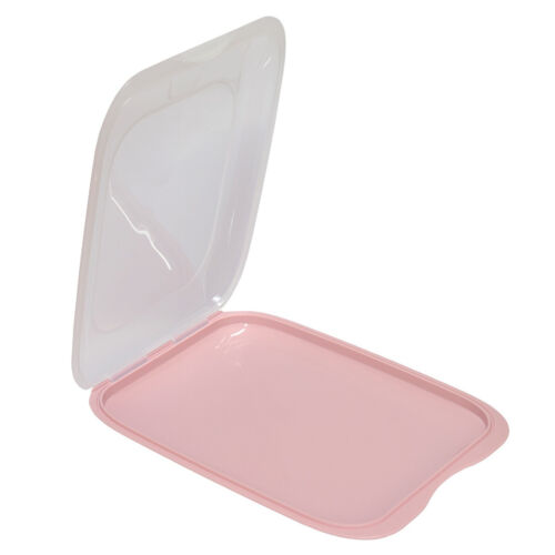 3x stapelbare Aufschnittbox Frischhaltedose Wurst Farben: Braun, Beige und Rosa - Bild 4 von 8