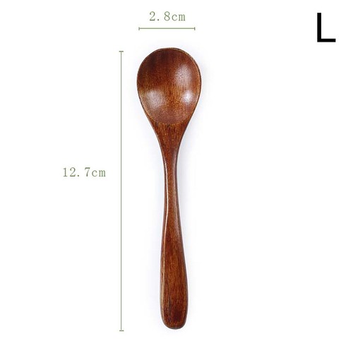 Wooden Spoon Teaspoon Coffee Honey Soup Sugar Spoon Kitchen Cooking Tableware - Picture 36 of 38