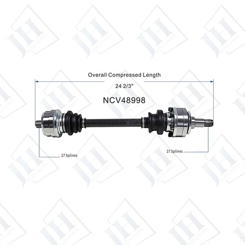 OE Rear Left Right CV Axle Shaft Set For 66-85 Benz 220 250 220D 450SEL 240D RWD - Picture 2 of 15