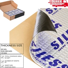 52 sqft Car Sound Deadening mat Butyl Automotive Sound Deadener Noise Insulation