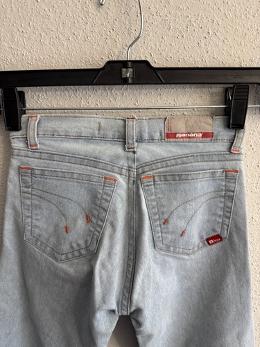 Vintage Rare Casual trendy BANANA EXX Girls Denim Flared Jean Light Wash Size 8 - Picture 12 of 14