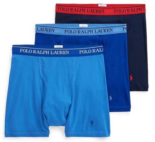 3 RALPH LAUREN POLO SIZES 3XL 4XL 5XL 6XL BLACK GRAY BLUE COTTON BOXER BRIEFS - Picture 20 of 51