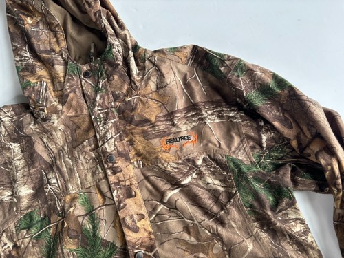 Realtree Xtra Camo Scent Control Hunting Jacket Men Large Hooded Lined - Picture 2 of 8