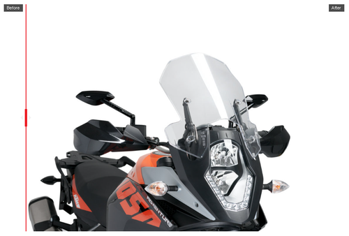 Pantalla Touring Oscura Puig KTM 1050 1090 1190 Adventure 1290 Super Adventure - Imagen 4 de 8
