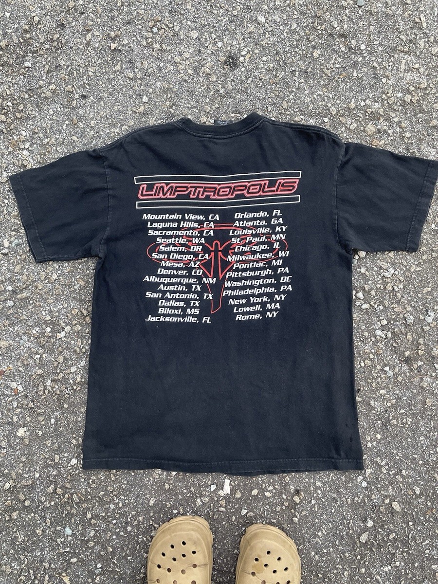 1999 LIMP BIZKIT リンプ L/S ロンT XL USA TOUR 99'S Limp Bizkit BILLIONAIRE PIRATES TOUR L/S T-SHIRTS（1999