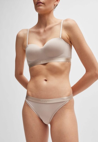 BOSS Women's Bea Cotton Modal Brief - Light Biege - Picture 3 of 12