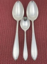 3 Serving Spoons 1915 LUFBERRY Wm Rogers Mfg AA International Silverplate  